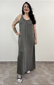 Vestido Longuete - CINZA