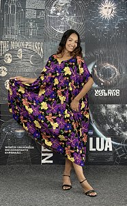 Vestido Balenciaga Floral - ROXO