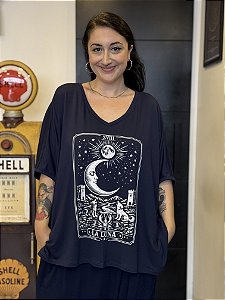 Blusa Veneza La luna - AZUL MARINHO