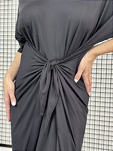 Vestido Amarrações - PRETO
