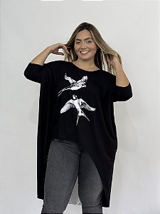 Camisão Tule Costa RJ Andorinha - PRETO