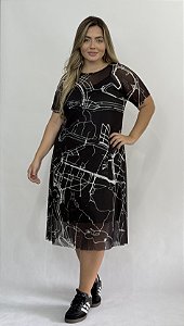 Vestido Tule RJ - PRETO