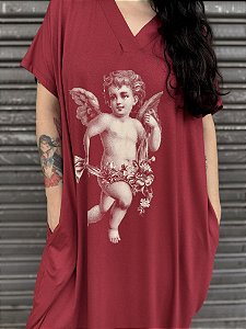 Vestido Vogue V Anjo - BORDÔ