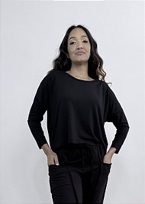 Casaquinho Moletinho - PRETO