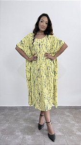 Vestido Balenciaga Flores - AMARELO