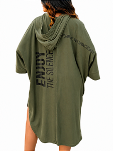 Camisão Capuz Enjpy The Silence - VERDE EXERCITO