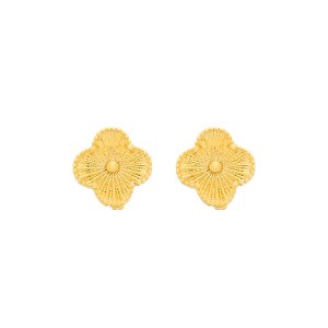 Brinco Dourado de Flor