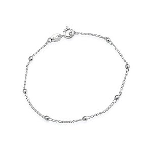 Pulseira Prateada de Bolinhas