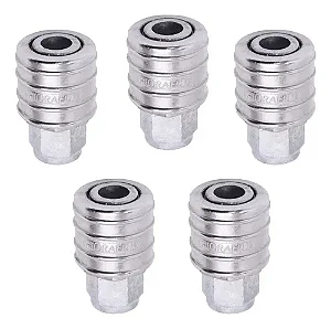 5 Engates Rápidos 1/4" para Mangueira de Compressor de Ar - Conexões Fêmea