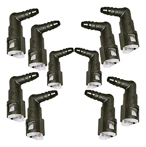 Kit com 10 Conectores Bartolomeu Engate Rápido 5/16 x 5/16 90° - QC003