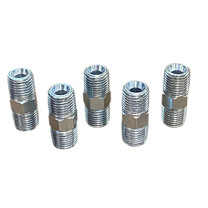 Adaptador Macho Fixo Aço Carbono 1/4" NPT - 5 Unidades