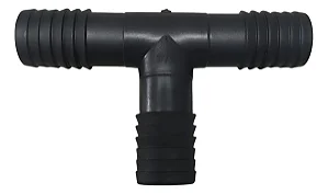 Kit 10 União Emenda Conexão Adaptador Tee Mangueira 3/4 - Preto