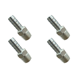 Kit 4 Und Espigão Adaptador Fixo Macho 1/2" x 1/2"