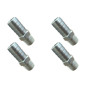 Kit 4 Und Espigão Adaptador Fixo Macho 1/2" x 3/4"