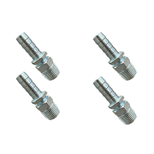 Kit 4 Und Espigão Adaptador Fixo Macho 1/2" x 1/2" Com Canal