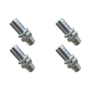 Kit 4 Und Espigão Adaptador Fixo Macho 1/2" x 3/4" Com Canal