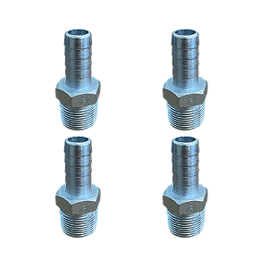 Kit 2 Und Espigão Adaptador Fixo Macho 3/4" x 5/8"