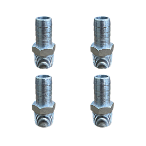 Kit 2 Und Espigão Adaptador Fixo Macho 3/4" x 3/4"