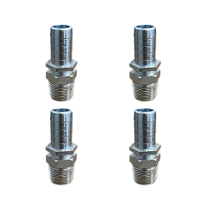 Kit 2 Und Espigão Adaptador Fixo Macho 3/4" x 3/4" Com Canal