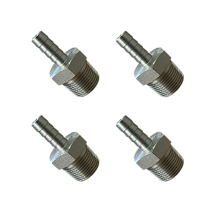 Kit 2 Und Espigão Adaptador Fixo Macho 1" x 1/2"