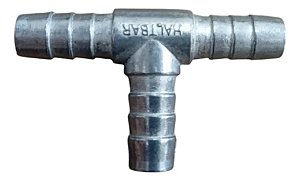 Emenda Em Tee Te Aço Para Mangueira 5/16 Ar Agua Gás