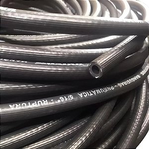 Mangueira De Ar Para Compressor 5/16 1000 Psi 50 Metros Preto