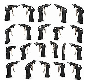 Kit Com 20 Bico De Ar Para Limpeza Tipo Pistola Rosca 1/4
