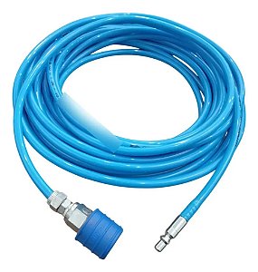 Mangueira Pneumática Extensão Ar Tubo Pu 20 Mts Engate Rapid Azul