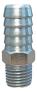 Espigão Conector Fixo Rosca Npt Macho 1/4 Mangueira 1/2