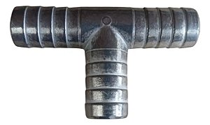 Emenda Em Tee Te Aço Para Mangueira 3/4  Ar Agua Gás