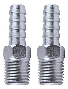 Kit 5 Espigão Conector Rosca Npt Macho 1/4 Mangueira 3/8