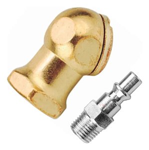 Bico Bola Encher Pneus Rosca 1/4 Bsp Steula + Pino Engate
