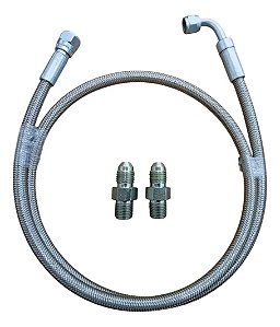 Mangueira Turbina Inox Aeroquip Óleo C/ Conexões 1,5 Metros