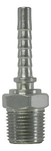 Terminal Prensável Macho Fixo Rosca 1/2 X Mangueira 1/4  Npt -