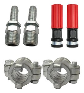 Kit 2 Esguichos De Alta Pressão Lava Rápido + Conexões