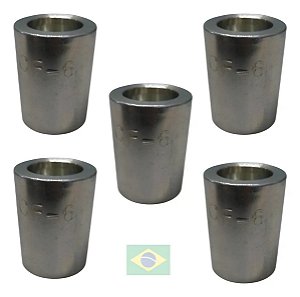 Kit 5 Capa Prensar Mangueira 3/8 Nacional C/ Descasque -