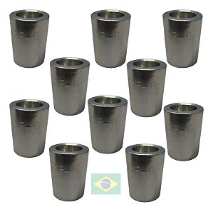 Kit 10 Capa Prensar Mangueira 3/8 Nacional C/ Descasque -