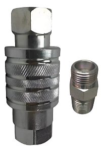Engate Rápido Hidráulico Agrícola 1/2 Npt + Adaptador M20