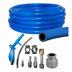 Kit Mangueira Lava Rápido 30 Metros C/ Esguicho + Conectores