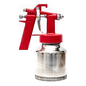 Pistola Para Pintura De Ar Direto Caneca Alumínio 750 Ml