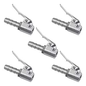 Kit 10 Bicos Presilha Para Encher Pneus Para Mangueiras 1/4