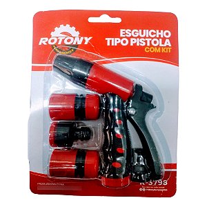Kit Esguicho Tipo Pistola R3798 Rotony C/ Engate Gatilho