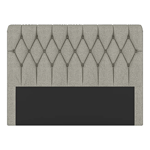 Cabeceira Sonata 160cm Queen Descanso Conforto Em Tecido Boucle