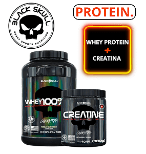 Kit Black -  Whey Protein + Creatina 300g