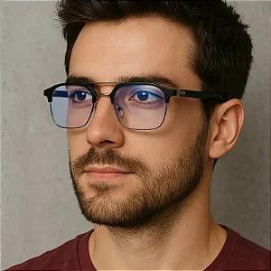 Nova Armação de Óculos TR90 Ultra Leve, Lentes PC Transparentes para Homens e Mulheres + Estojo, Presente Ideal para Amigos e Familiares