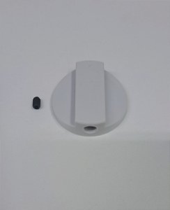 Knob Platimun Branco Dabi com parafuso