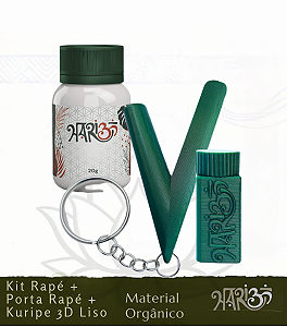 Kit Rapé + Porta Rapé + Kuripe 3D - Verde