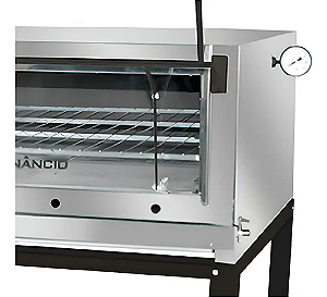 FORNO GAS INDL ROMA INOX 90