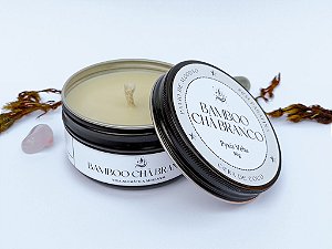 Vela Aromática | Bamboo e Chá Branco | Lata | Cera Vegetal | Pavio de Algodão