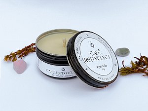 Vela Aromática | Café e Red Velvet | Lata | Cera Vegetal | Pavio de Algodão